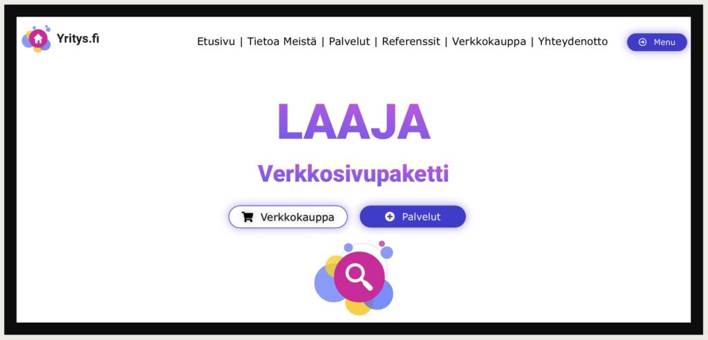 Laaja kotisivupaketti